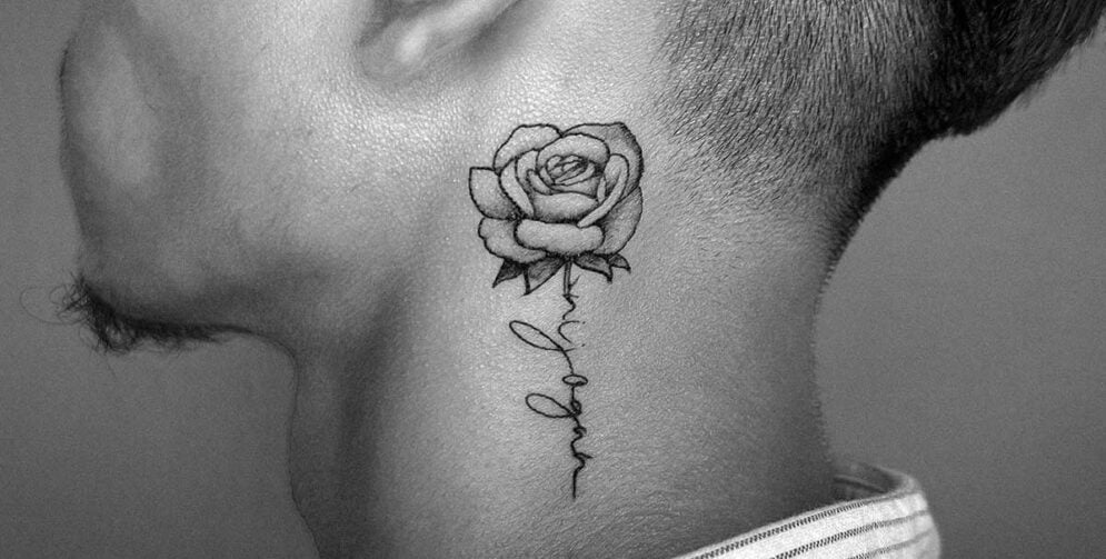 Neck Tattoos with Names